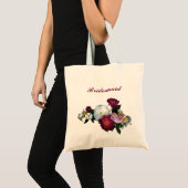 Antique Roses Bridemaid Tote Bag (Front (Product))