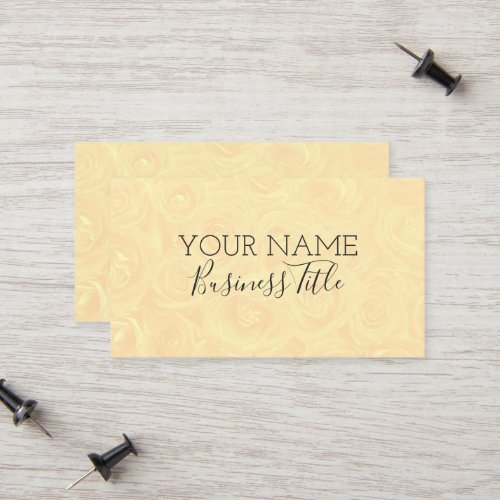 Antique Roses Trendy Name Business Title ZEA Calling Card