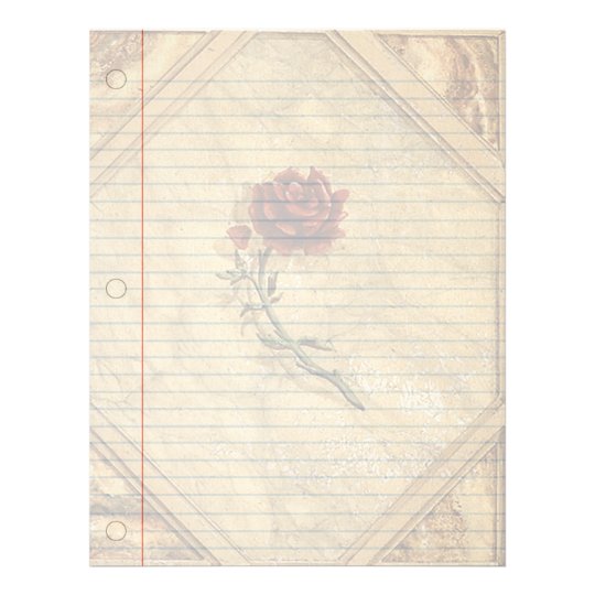 antique roses vintage notebook paper zazzlecom