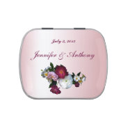 Antique Roses Wedding Favor Jelly Belly Tin at Zazzle