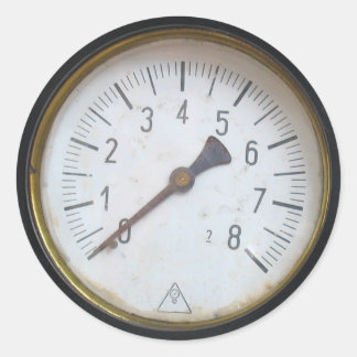 Antique Round Pressure Meter Gauge Dial Stickers