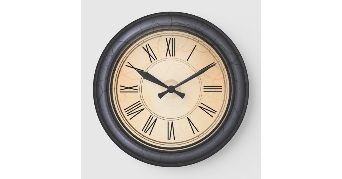 Antique Round Wall Clock Zazzle