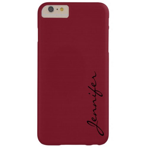 Antique ruby color background barely there iPhone 6 plus case
