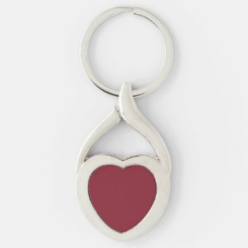Antique Ruby (solid Color)  Keychain by MimsArt at Zazzle