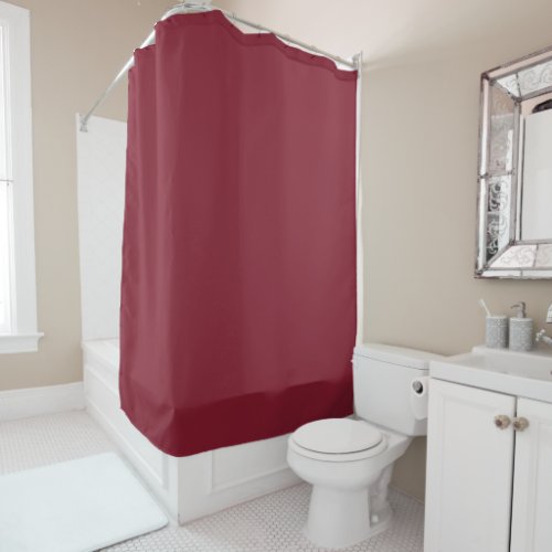  Antique Ruby solid color  Shower Curtain
