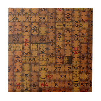 Antique Ruler Measured Pattern Ceramic Tile