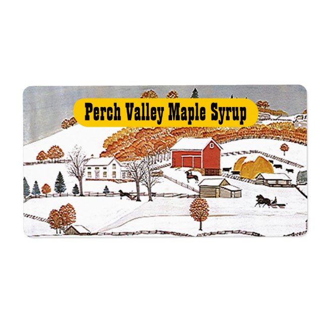 Antique Rural Pastoral Folk Art Label Farm Product (Front)