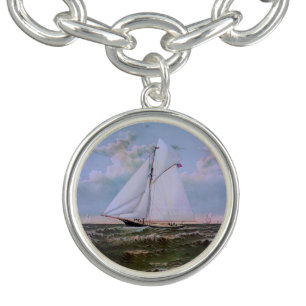 Antique Sailing Ship Sloop Yacht Sailboat Ocean Bracelet