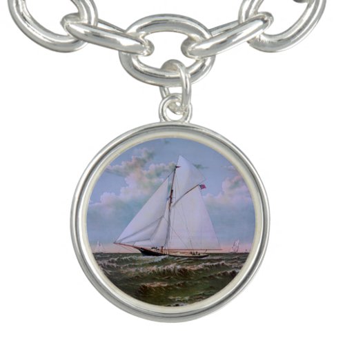 Antique Sailing Ship Sloop Yacht Sailboat Ocean Bracelet