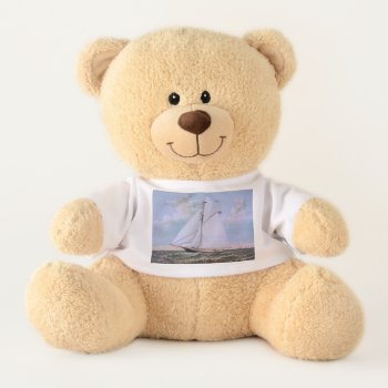Antique Sailing Ship Sloop Yacht Sailboat Ocean Teddy Bear by antiqueart at Zazzle