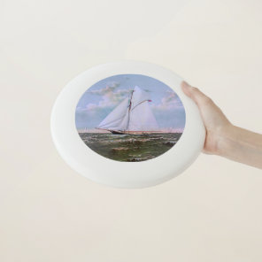 Antique Sailing Ship Sloop Yacht Sailboat Ocean Wham-O Frisbee