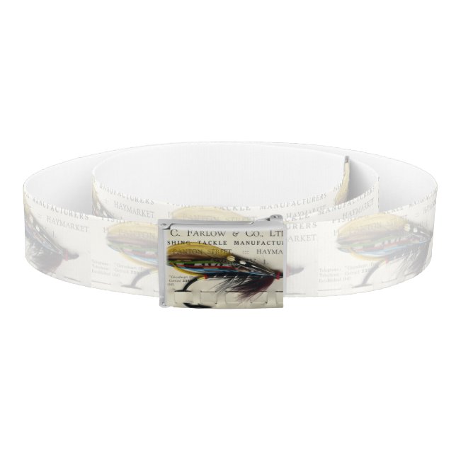 Antique Salmon Fly on Card Belt (Coil)