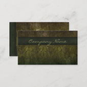 Antique Salon Spa Lace Business Card Green (Front/Back)