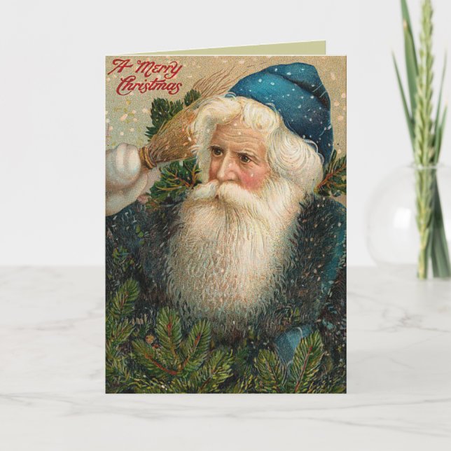 Antique Santa Christmas Card (Front)