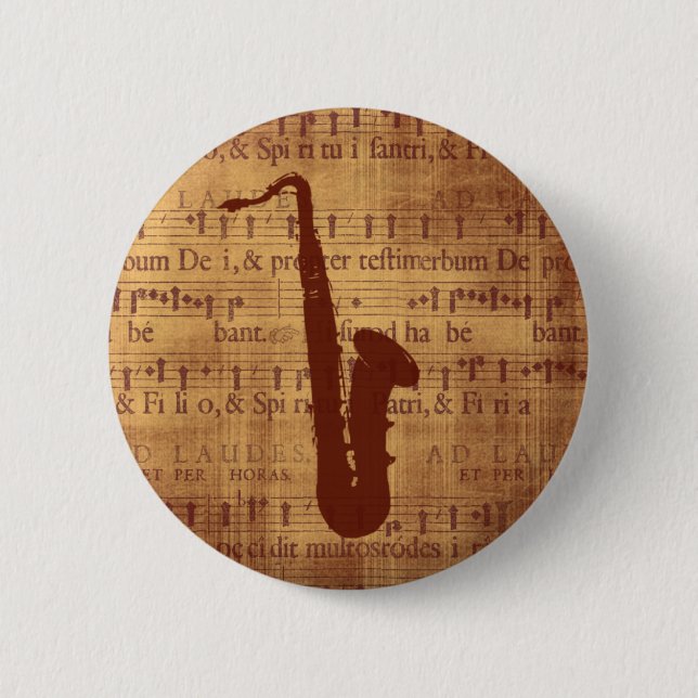 Antique Saxophone Button (Front)