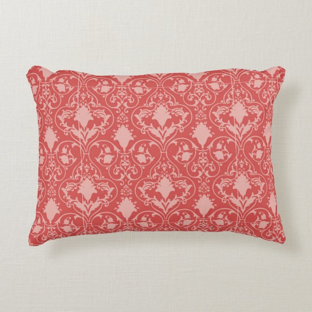Antique scroll wallpaper 2 accent pillow (Front)