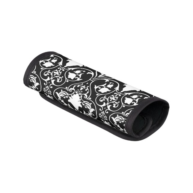 Antique scroll wallpaper 2 luggage handle wrap (Angled)