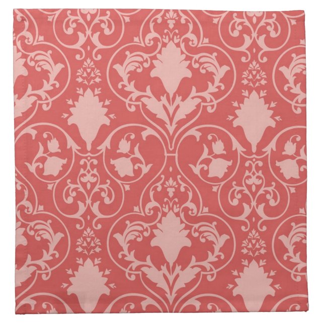 Antique scroll wallpaper cloth napkin (Front)