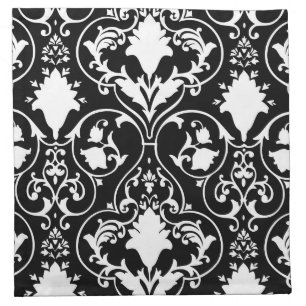 Antique scroll wallpaper cloth napkin