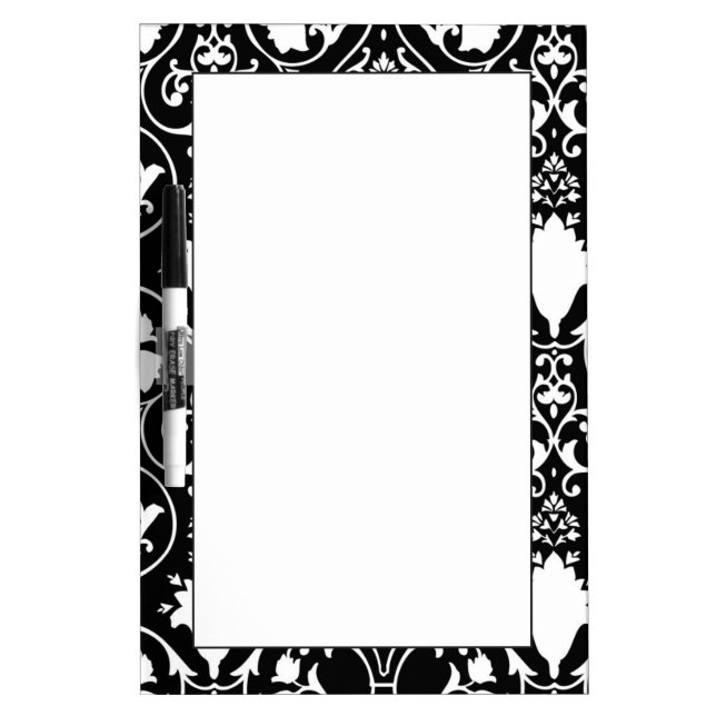 Antique scroll wallpaper Dry-Erase board (Front)