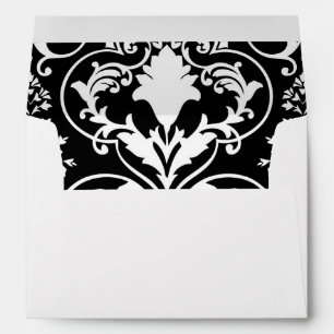 Antique scroll wallpaper envelope