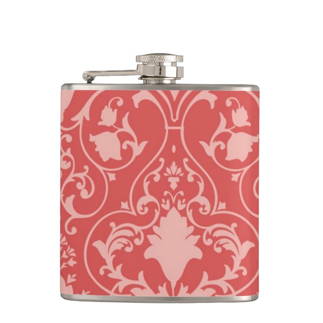 Antique scroll wallpaper flask (Front)