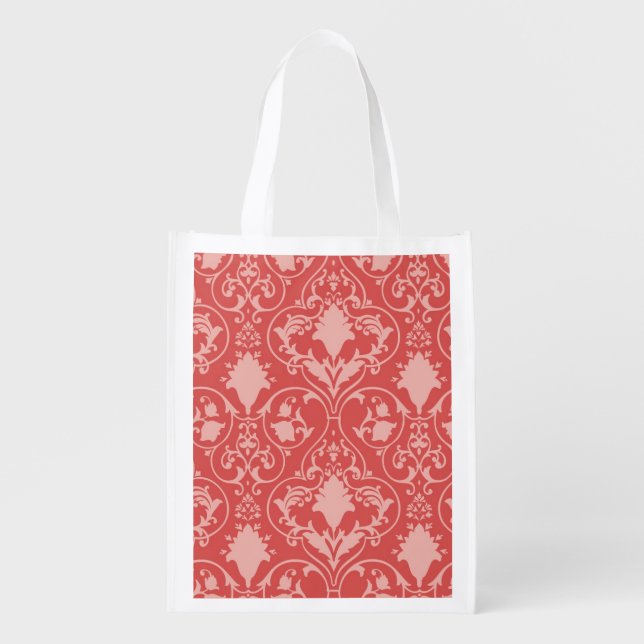 Antique scroll wallpaper grocery bag (Front)