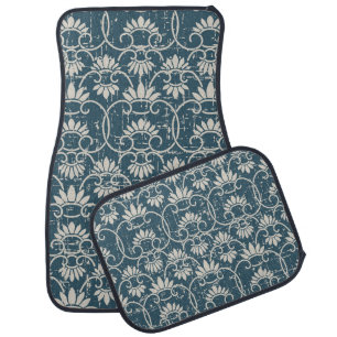 Antique Seamless retro worn out background retro C Car Floor Mat