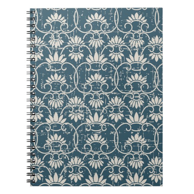Antique Seamless retro worn out background retro C Notebook (Front)