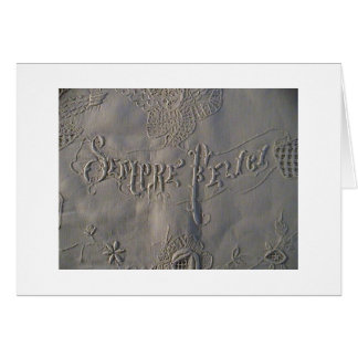 Antique 'Sempre Felici' Italian Wedding Sheet Cards
