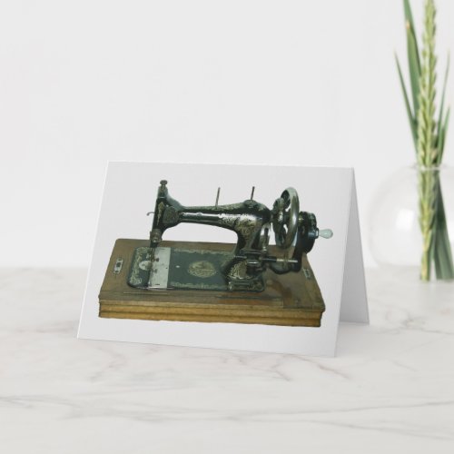 ANTIQUE SEWING MACHINE BLANK INSIDE GREETING CARDS