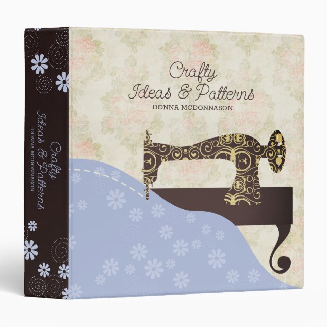 antique sewing machine fabric stitching pattern no binder (Front/Spine)