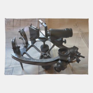 Antique Sextant Kitchen Towel