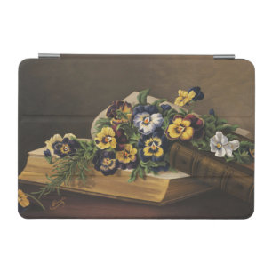 Antique Shakespeare Book and Colorful Pansy iPad Mini Cover