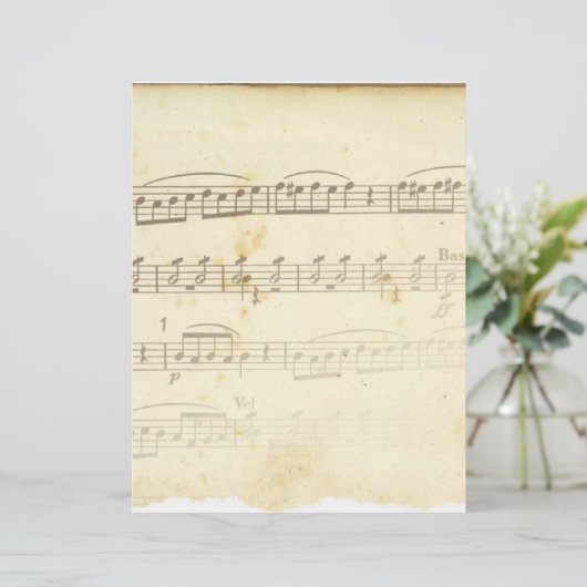 Antique Sheet Music (Standing Front)