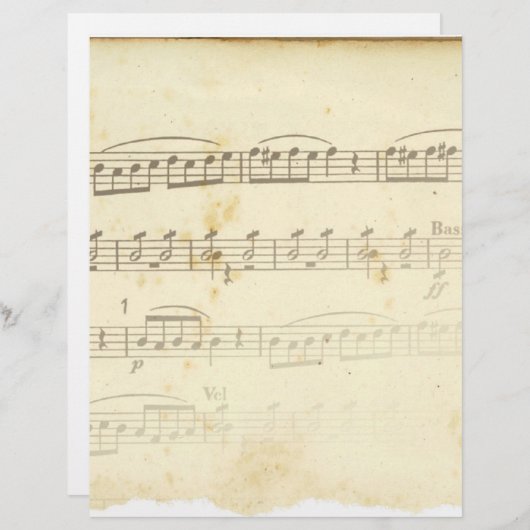 Antique Sheet Music (Front/Back)