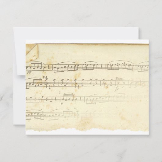 Antique Sheet Music (Front)