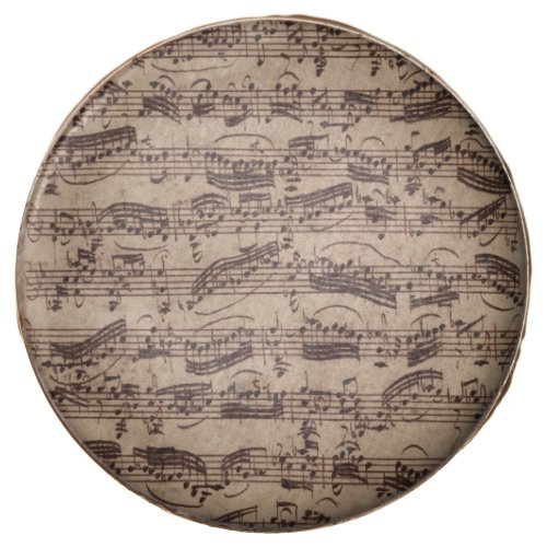 Antique Sheet Music Bach Manuscript Chocolate Covered Oreo