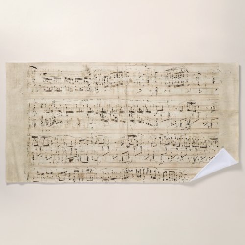 Antique Sheet Music Chopin Manuscript