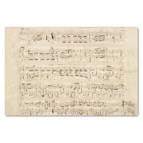 Antique Sheet Music Chopin Manuscript
