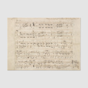 Antique Sheet Music Chopin Manuscript