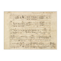 Antique Sheet Music Chopin Manuscript