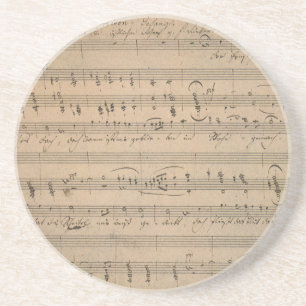 Antique Sheet Music from 1822, Song of the Old Man Coaster