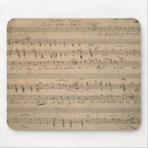Antique Sheet Music from 1822, Song of the Old Man Mouse Pad