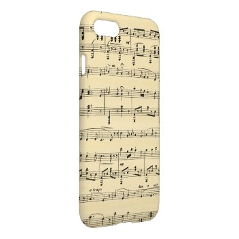 Antique Sheet Music iPhone 7 iPhone 7 Case