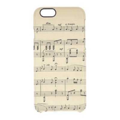 Antique Sheet Music Uncommon Clearly™ Deflector iPhone 6 Case