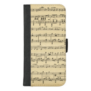 Antique Sheet Music iPhone 8/7 Plus Wallet Case