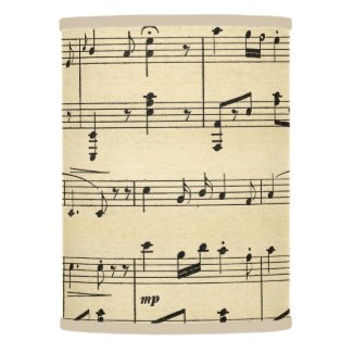 Antique Sheet Music Lamp Shade