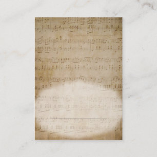 Antique Sheet Music Place Card