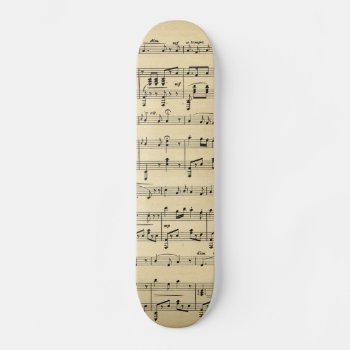 Antique Sheet Music Skateboard by LwoodMusic at Zazzle